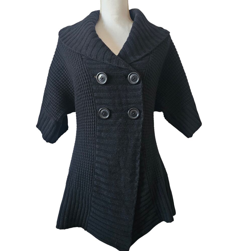 Banana Republic Short Sleeve Knit Cape Sweater Size M